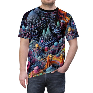 PLAYGROUND Unisex Cut & Sew Tee (AOP) | ACIDMATH AI