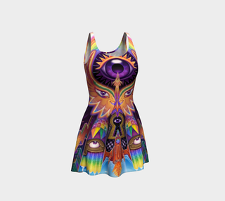 COSMIC ASCENSION FLARE DRESS