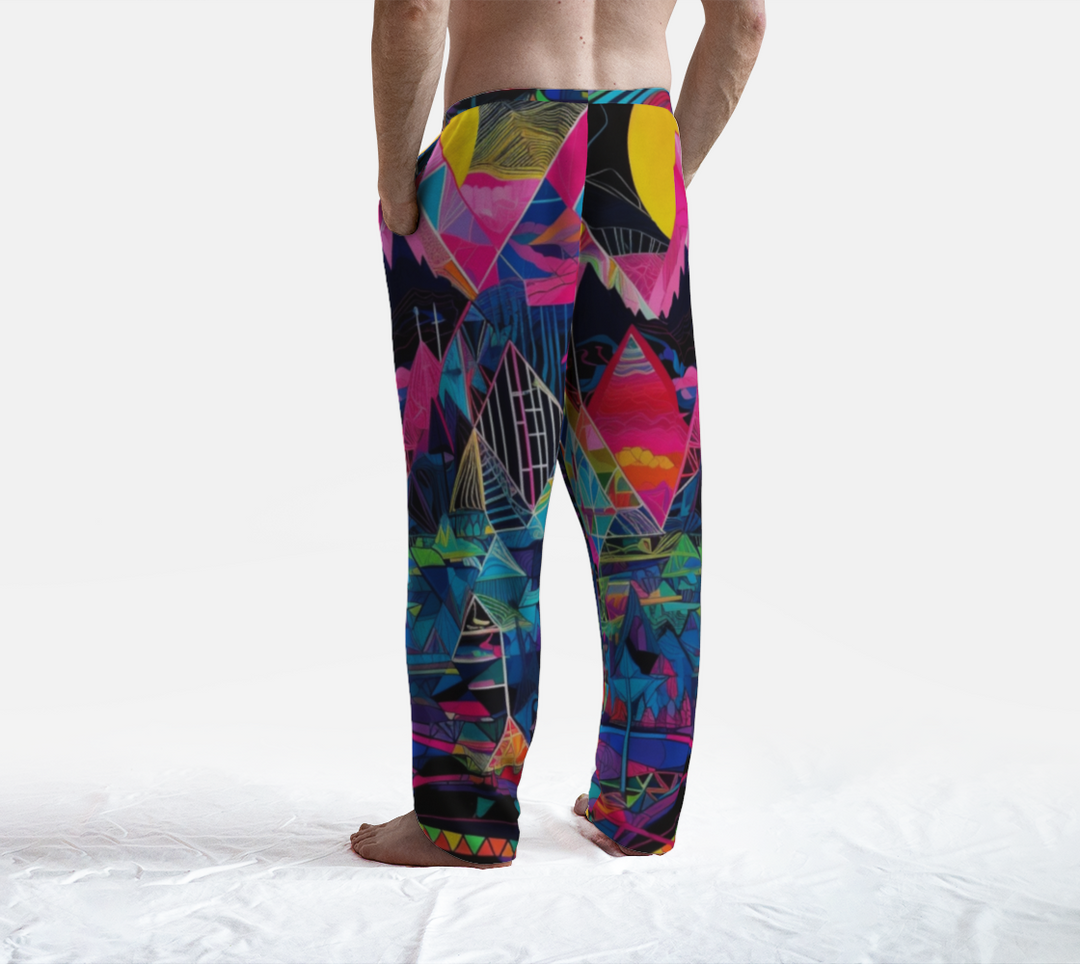 TROPICAL POLYGON LOUNGE PANTS  | ACIDMATH AI