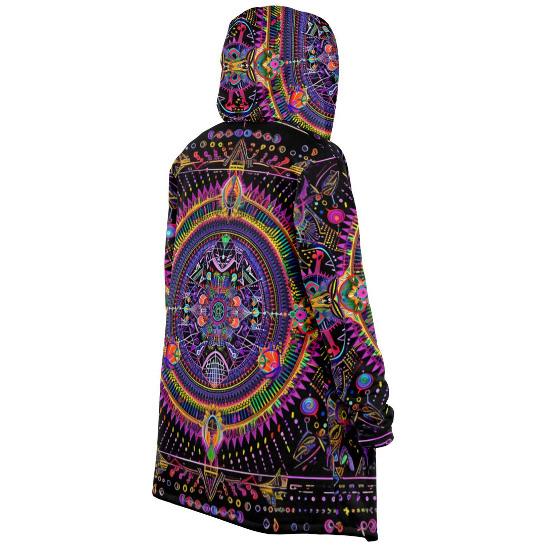 Mandala Microfleece Cloak - Acidmath AI