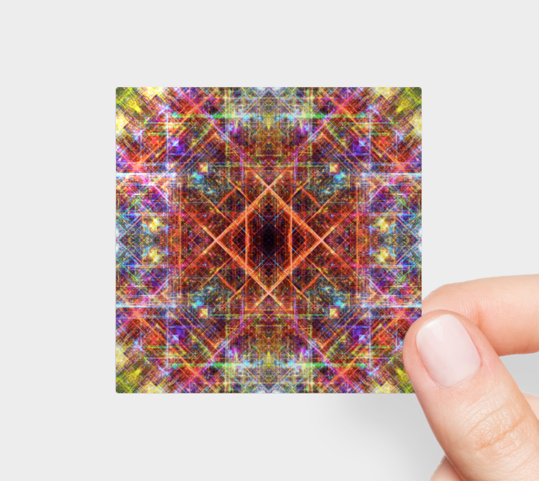 RAINBOW MANDALA STICKER | YANTRART