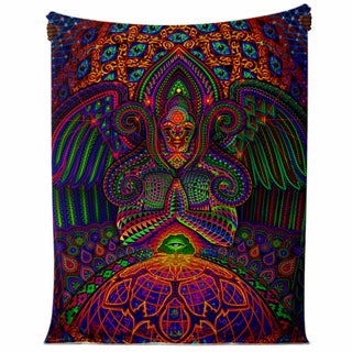 THE GOD SOURCE Premium Microfleece Blanket - SALVIA DROID