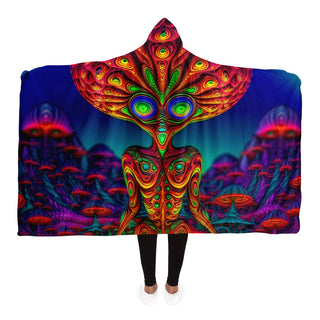 SHROOM PLUG Hooded Blanket - SALVIA DROID X ACIDMATH AI