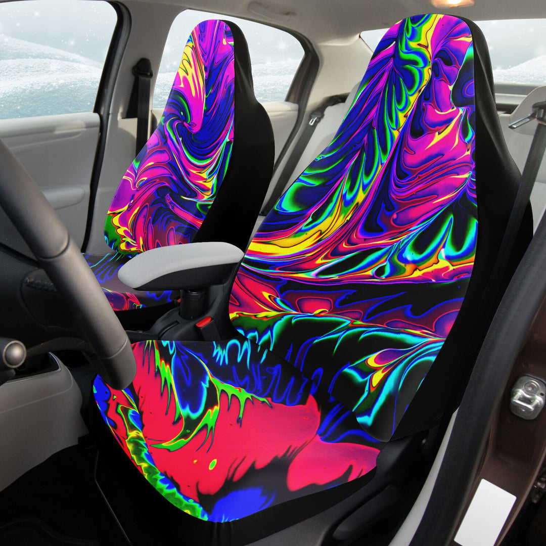 ELECTRO TRANCE Car Seat Covers -Psychedelic Pour House