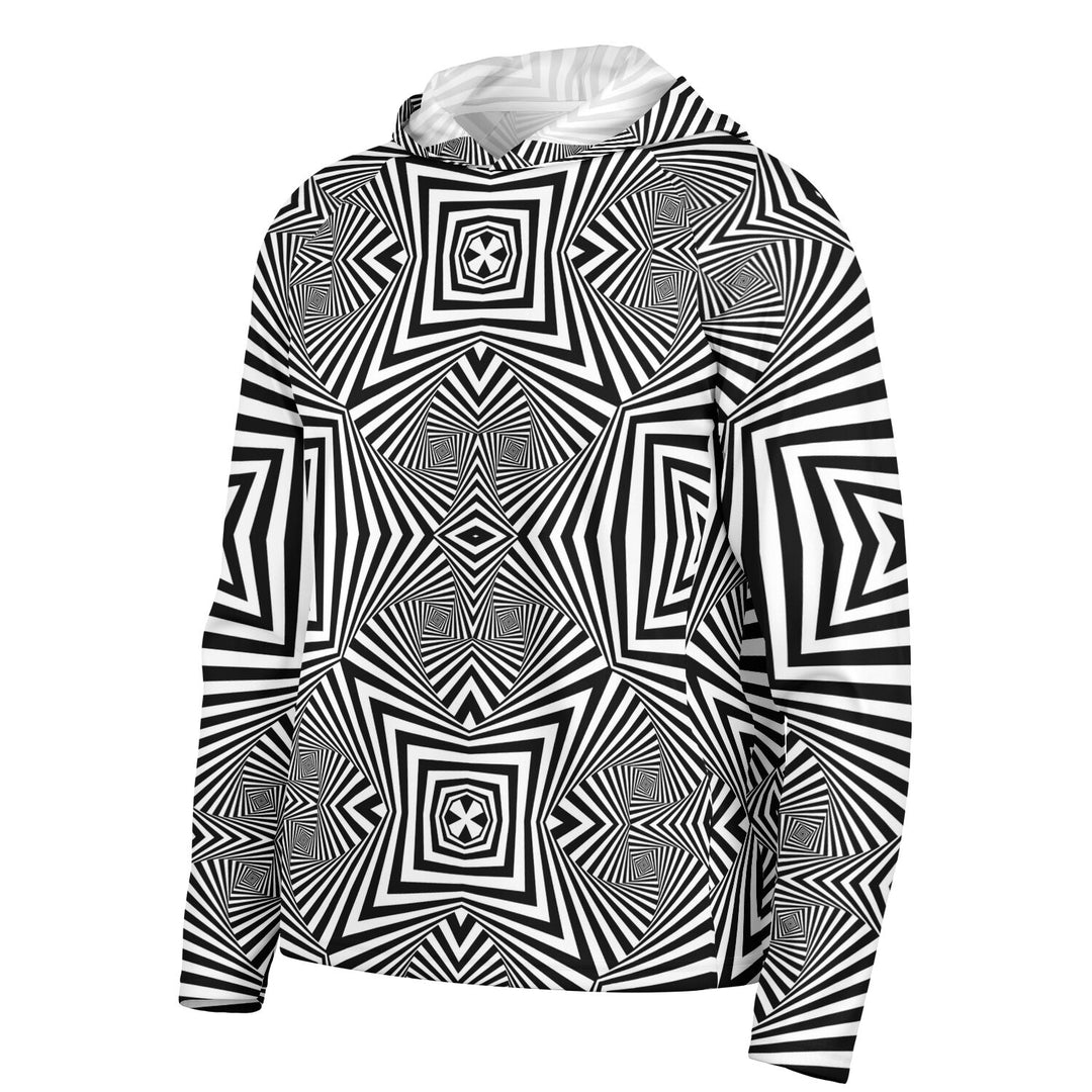 ZEBRA SKIN Men's Long Sleeve Hooded Performance Shirt