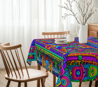 3rd EYE LINEN-LOOK TABLECLOTH