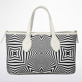 ZEBRA LINES Leather Tote Bag - Hubert Solczynski