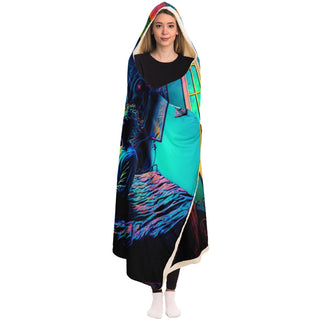 SOLO VIBES Hooded Blanket | ACIDMATH AI