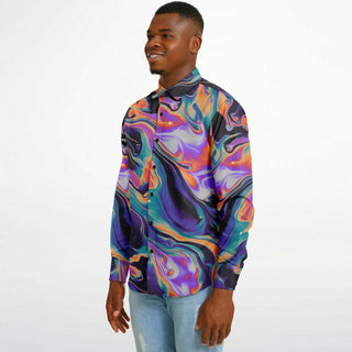 TEMPEST Long Sleeve Button Down Shirt - AOP | MALA VIDA