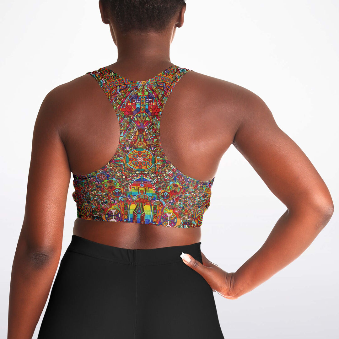 MANDALA Padded Sports Bra - LACHLAN WARDLAW