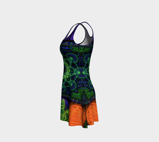 GEOMETRIC SHINTO FLARE DRESS