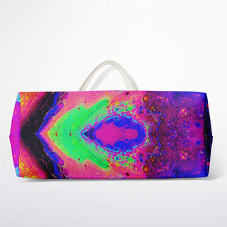 Psychedelic Rainbow Shopper Tote Bag - Psychedelic Pour House