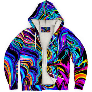 ELECTRO TRANCE Microfleece Ziphoodie | Psychedelic Pour House