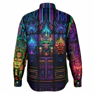 BARDO VIBES Long Sleeve Button Down Shirt - ACIDMATH AI