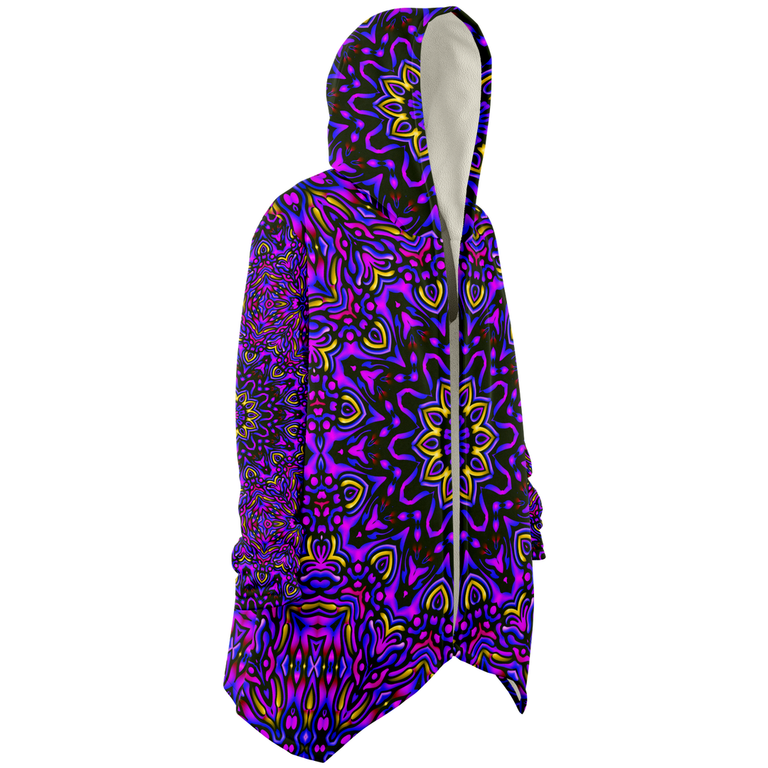Fuchsia Fields - Imran -Microfleece Cloak - AOP