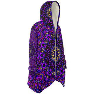 Fuchsia Fields - Imran -Microfleece Cloak - AOP