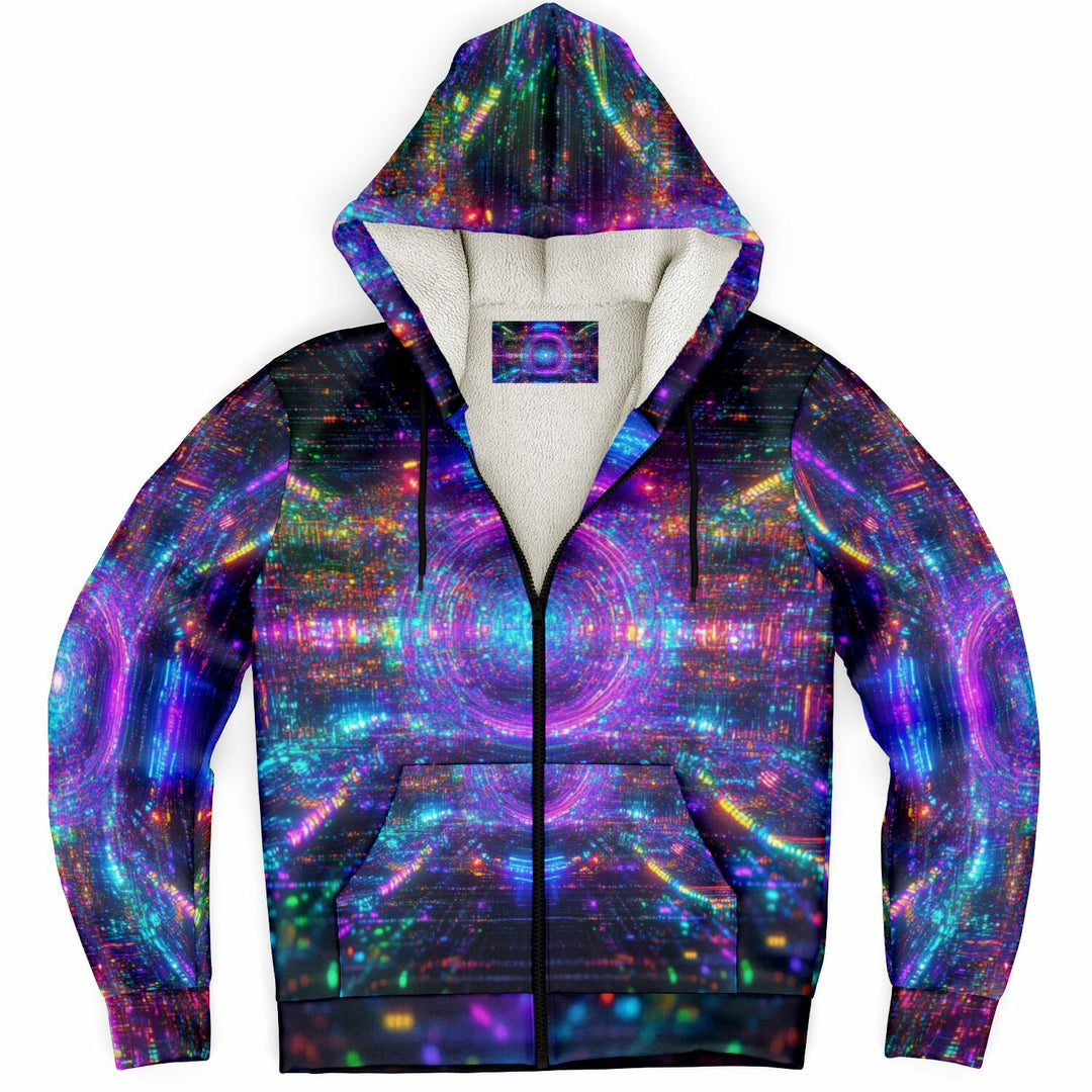 ZOOMER Microfleece Ziphoodie - ACIDMATH AI