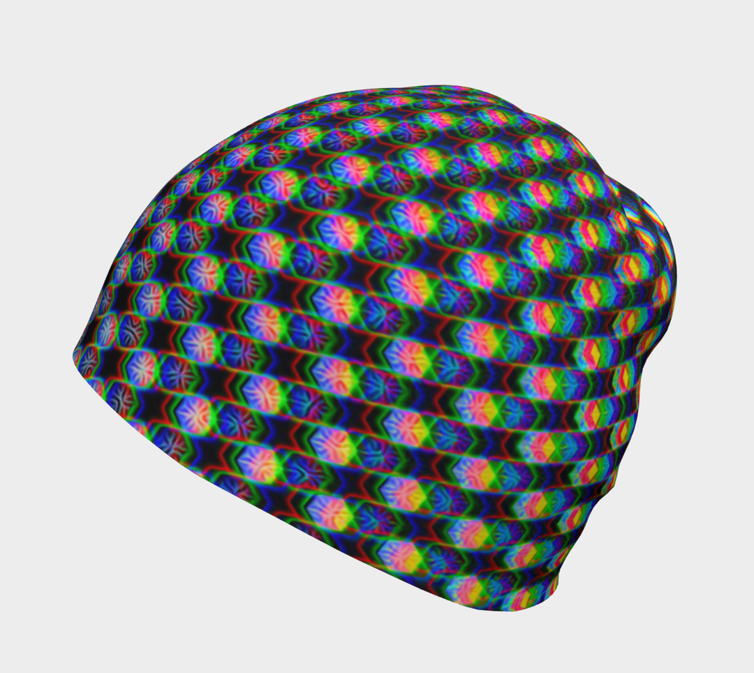 Black Stars & Hexagons | Beanie | PatternNerd