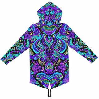 MYSTIC SWIRL Heavyweight Elongated Hoodie - ACIDMATH AI