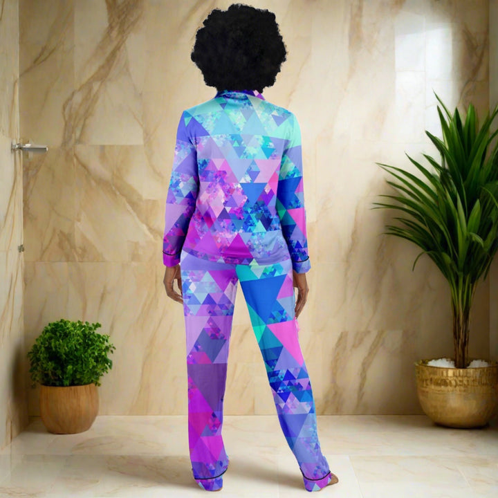 TRIPPIN SHADES Women's Satin Pajamas - AOP | ARTDESIGNWORKS