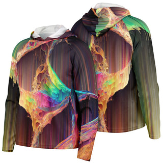 FILAMENT Men's Long Sleeve Hooded Performance Shirt - PSYCHEDELIC POUR HOUSE