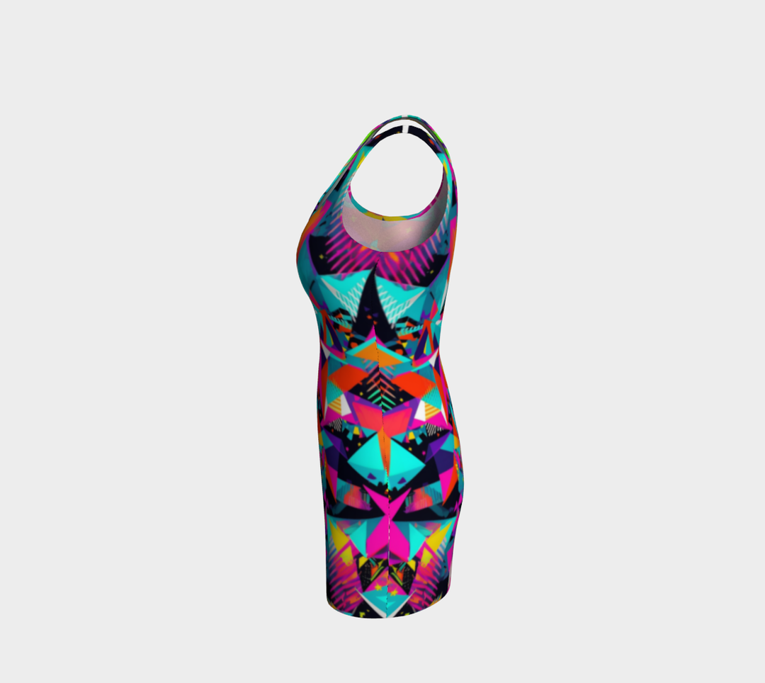 FRAGMENTS BODYCON DRESS  | ACIDMATH AI