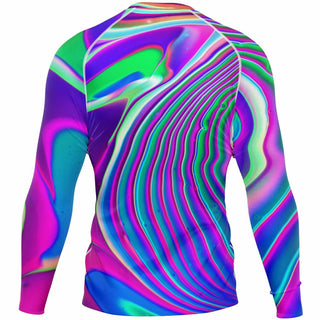 SQUIGGLES Men's Rashguard - PSYCHEDELIC POUR HOUSE