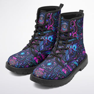 NEON OWL City Strider Boots -ACIDMATH AI