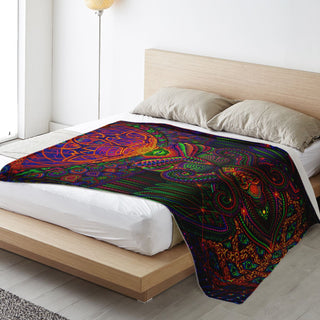 THE GOD SOURCE Premium Microfleece Blanket - SALVIA DROID