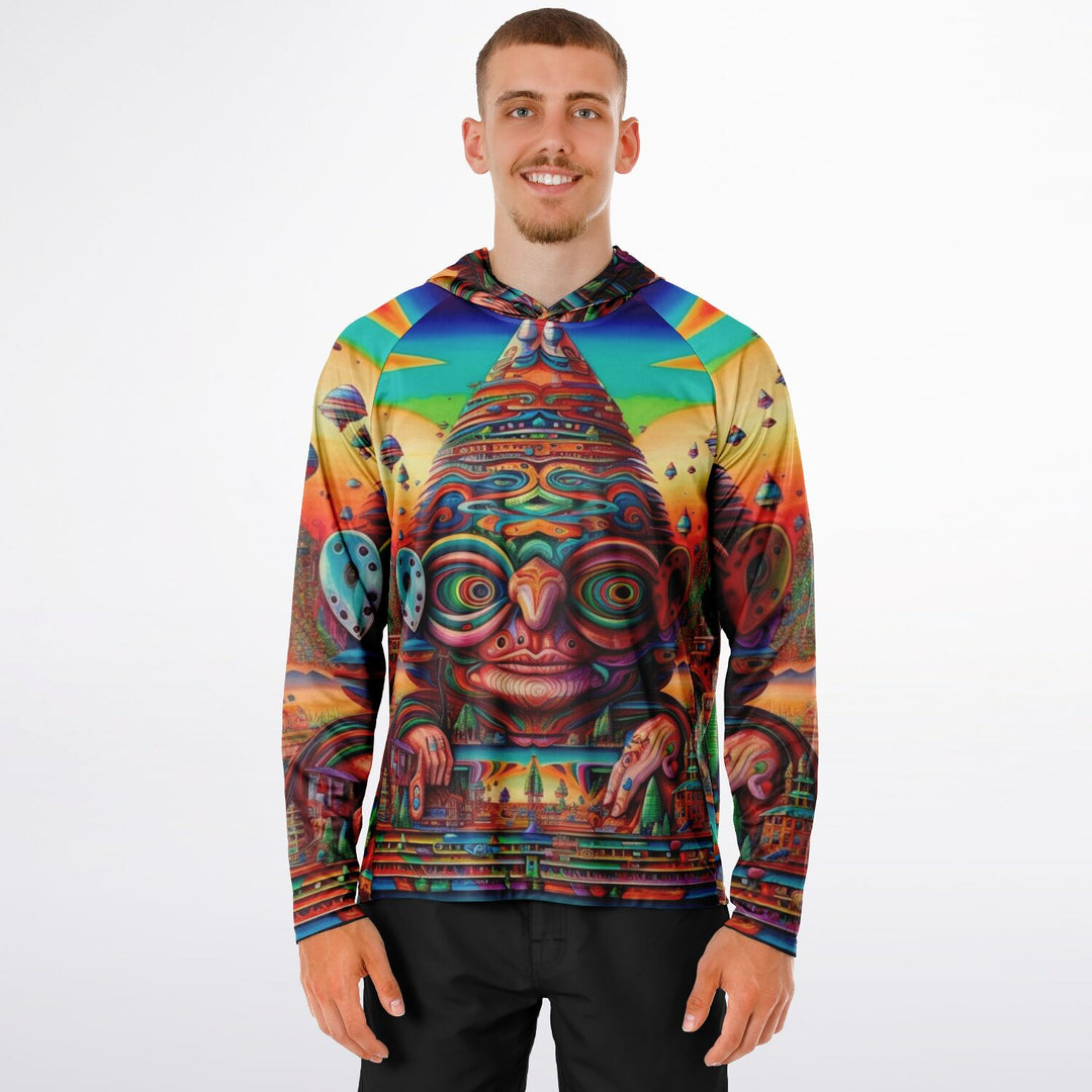 DMT ELF Men's Long Sleeve Hooded Performance Shirt