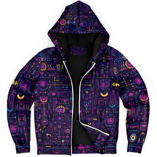 ANCIENT GLYPH Microfleece Ziphoodie