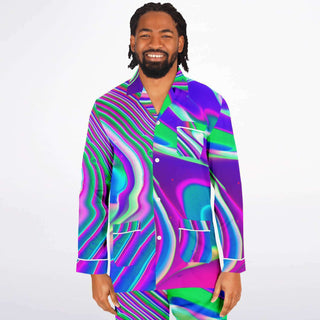 TANGERINE Men's Satin Pajamas  | Psychedelic Pour House