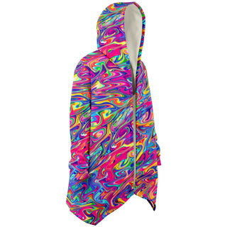 PSY SWIRL Microfleece Cloak - AOP | ARTDESIGNWORKS