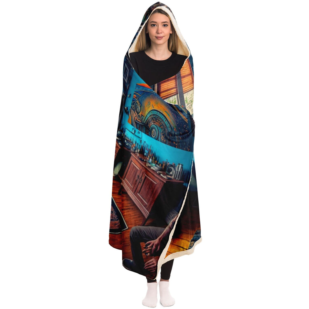 ROOM AND BOARD Hooded Blanket | ACIDMATH AI