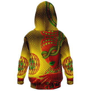 THE MOTHER Athletic Kids Hoodie - SALVIA DROID