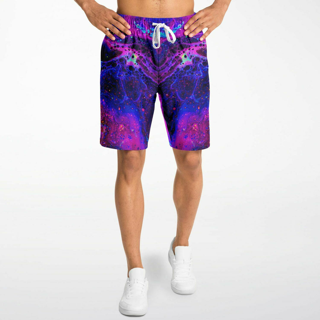 PSYCHEDELIC RADIATION Fashion Long Shorts | PSYCHEDELIC POUR HOUSE