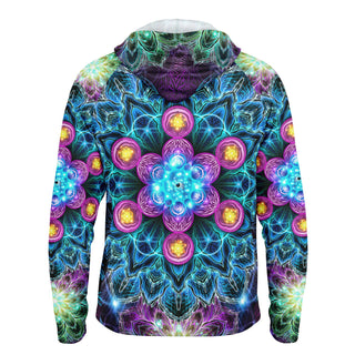 SEED OF LIFE Men's Long Sleeve Hooded Performance Shirt