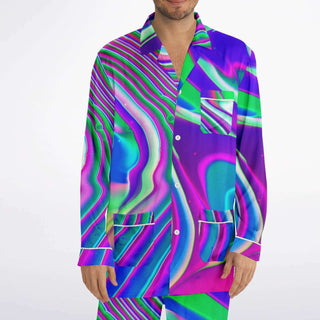 TANGERINE Men's Satin Pajamas  | Psychedelic Pour House