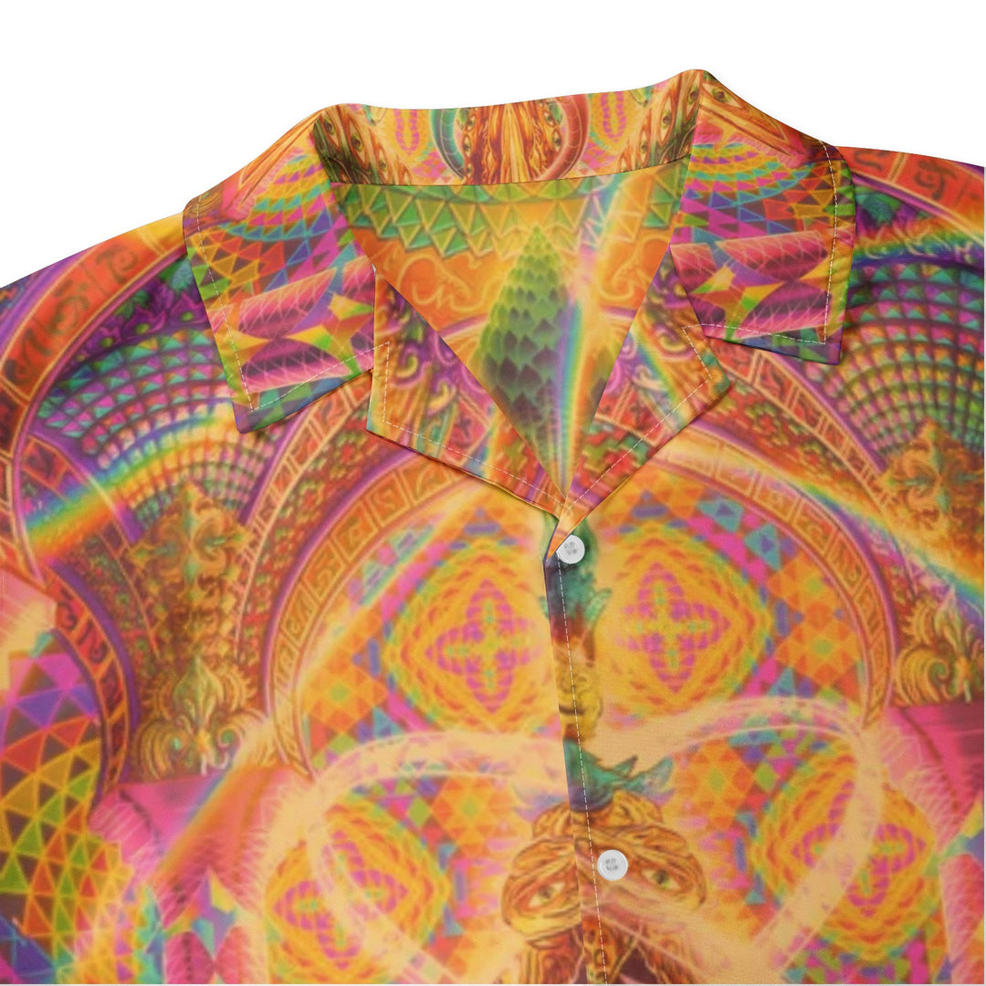 CONDUCTOR CONSCIOUSNESS Men's All-Over-Print Hawiian Shirt Sets SALVIA DROID