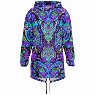 MYSTIC SWIRL Heavyweight Elongated Hoodie - ACIDMATH AI
