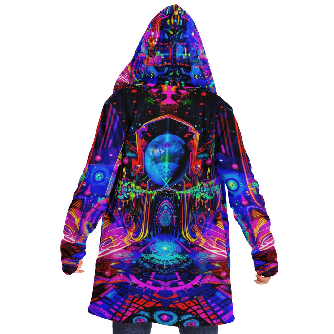 DEEP COSMOS Microfleece Cloak - ACIDMATH AI