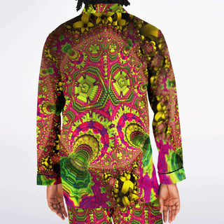 PSYBOX Men's Satin Pajamas - FRACTUALLY