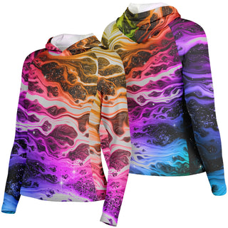 CALL ME BACK Women's Long Sleeve Hooded Performance Shirt - MALA VIDA