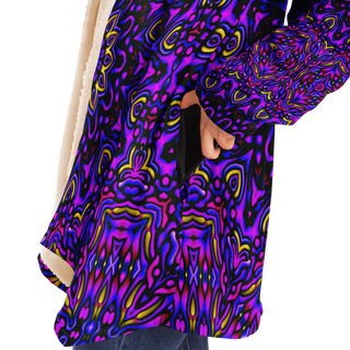 Fuchsia Fields - Imran -Microfleece Cloak - AOP