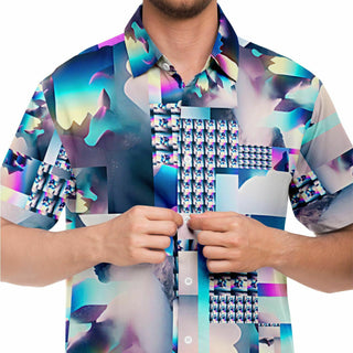 Short Sleeve Button Down Shirt - AOP