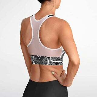 MANDALA Mesh Padded Sports Bra - BROCK SPRINGSTEAD