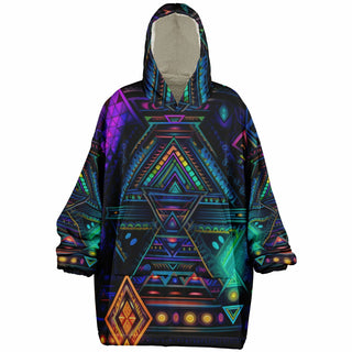 CYBER LIGHTS Snug Hoodie - ACIDMATH AI