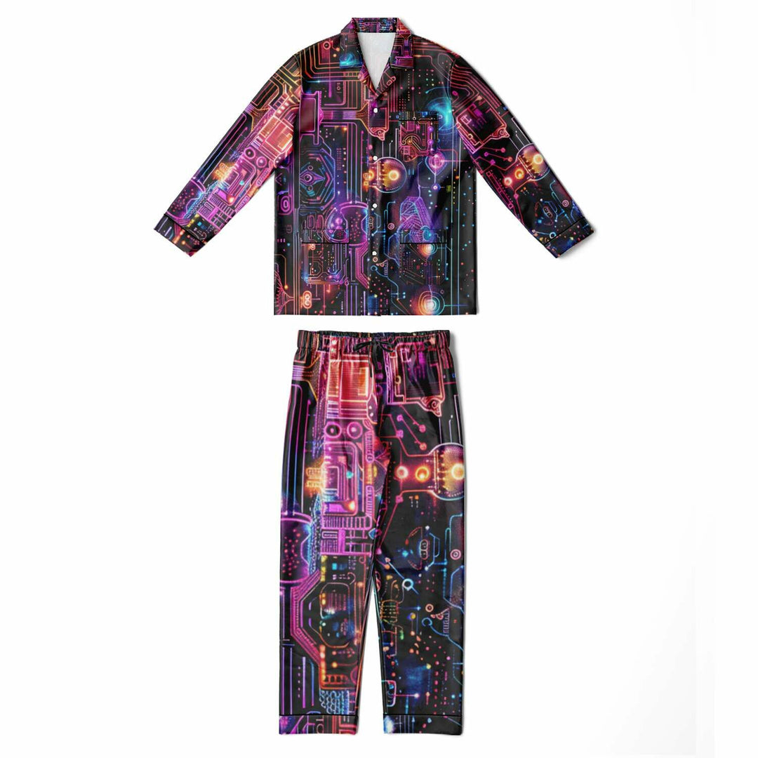 GRIDHYPE Men's Satin Pajamas