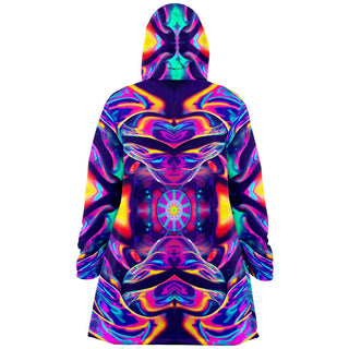 GALACTIC SPLASH Microfleece Cloak - Psychedelic Pour House