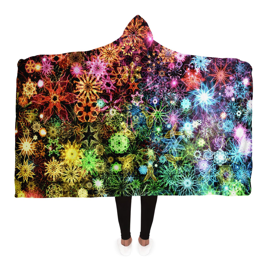 PSYCHEDELIC STARS Hooded Blanket - YANTRART